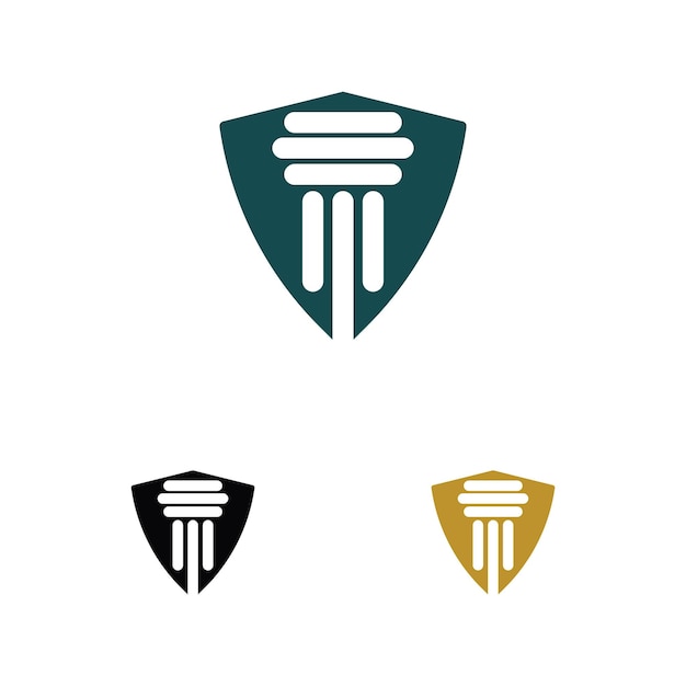 Plantilla de vector de logotipo de columna