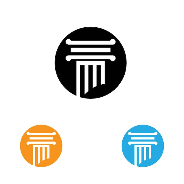 Plantilla de vector de logotipo de columna