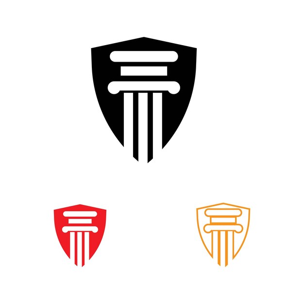 Plantilla de vector de logotipo de columna