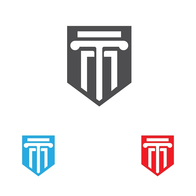 Plantilla de vector de logotipo de columna