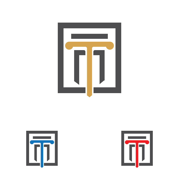 Plantilla de vector de logotipo de columna