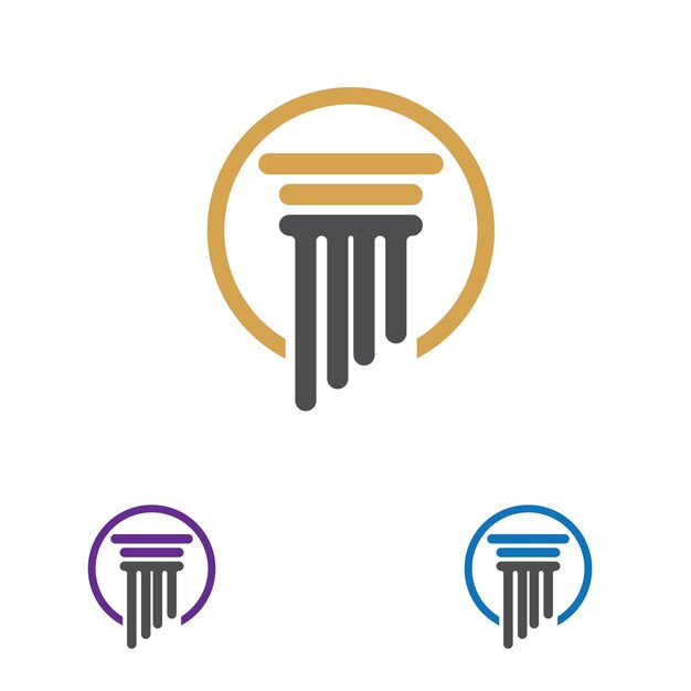 Plantilla de vector de logotipo de columna