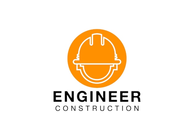 Plantilla de vector de logotipo de construcción. Vector de logotipo de casco