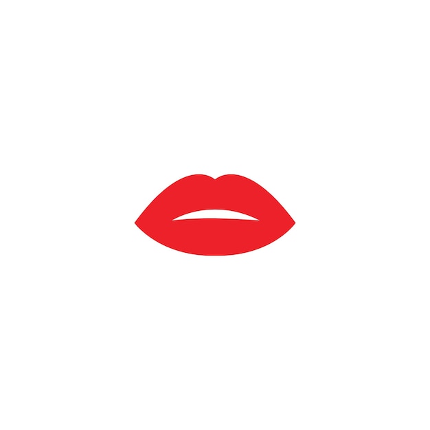 plantilla de vector de logotipo cosmético de icono de labios