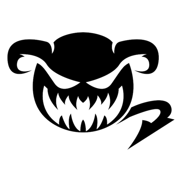 Plantilla de vector de logotipo de diablo