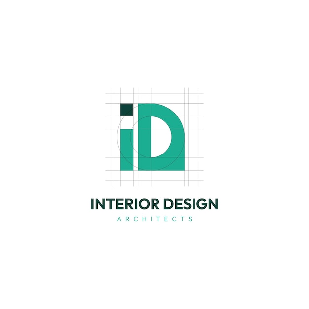 Plantilla de vector de logotipo de diseño de interiores