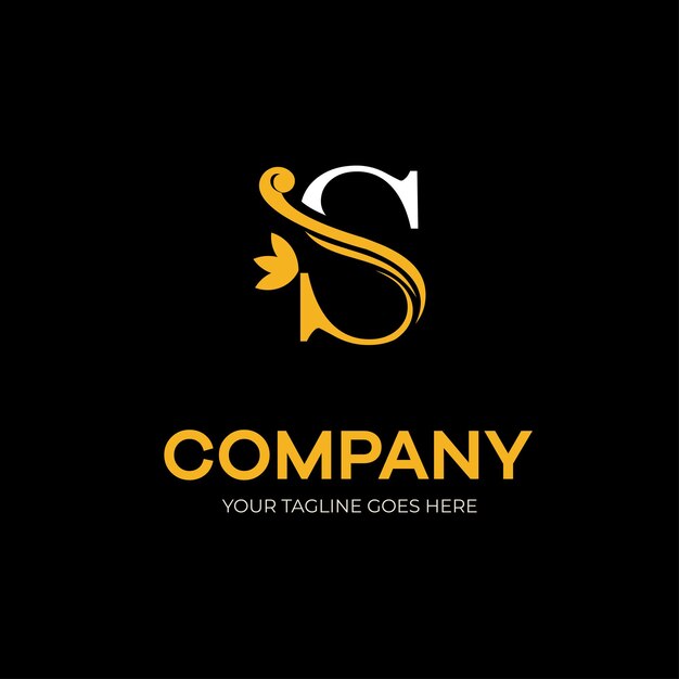 Plantilla de vector de logotipo de empresa de letra S