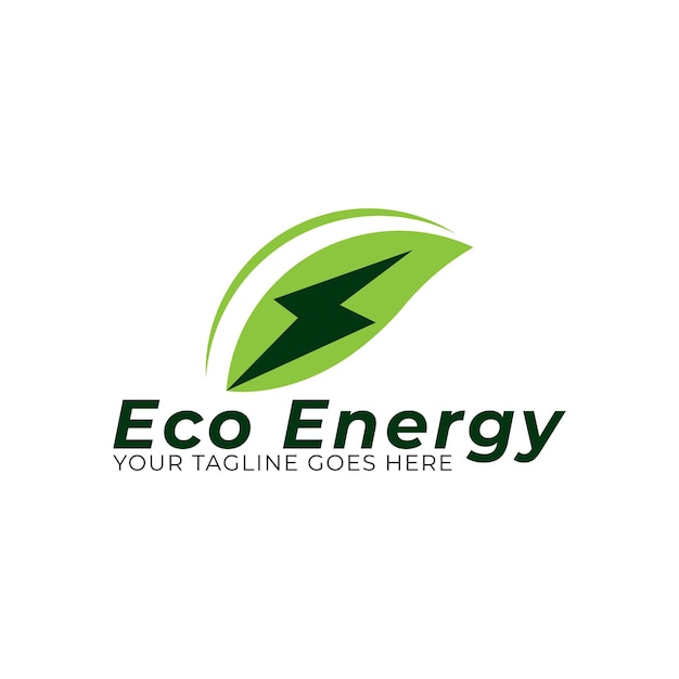 plantilla de vector de logotipo de energía ecológica