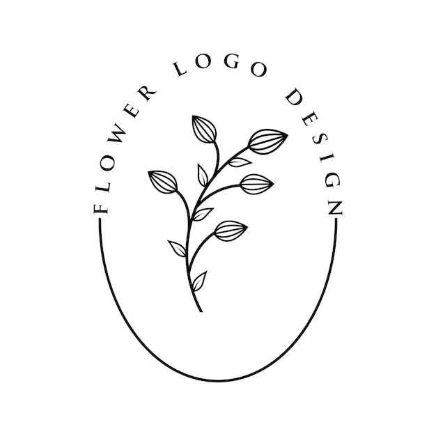 plantilla de vector de logotipo de flor