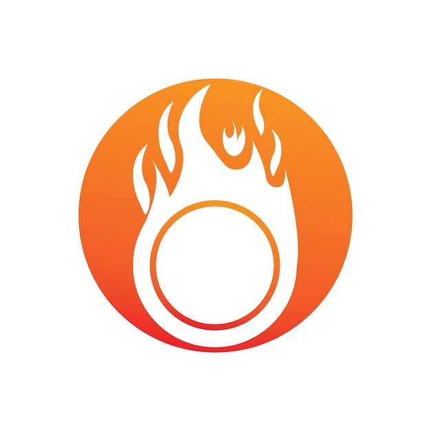 Plantilla de vector de logotipo de fuego