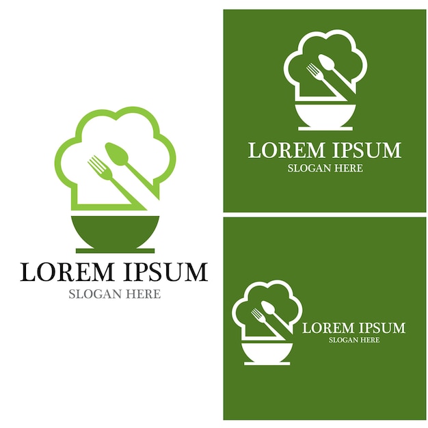 Plantilla de vector de logotipo de icono de restaurante