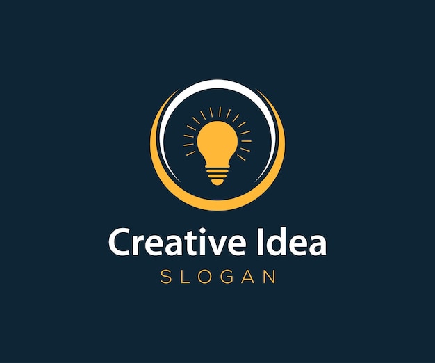 Plantilla de vector de logotipo de idea creativa