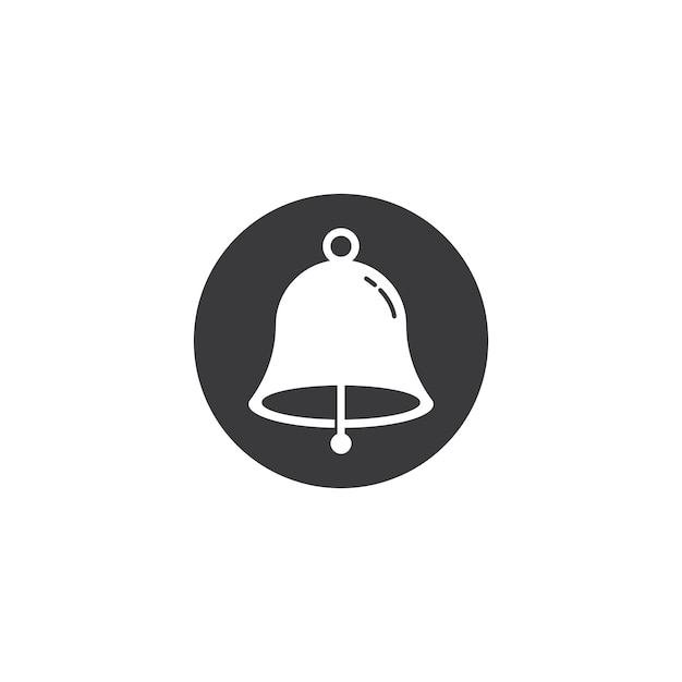 Plantilla de vector de logotipo de ilustración de icono de campana