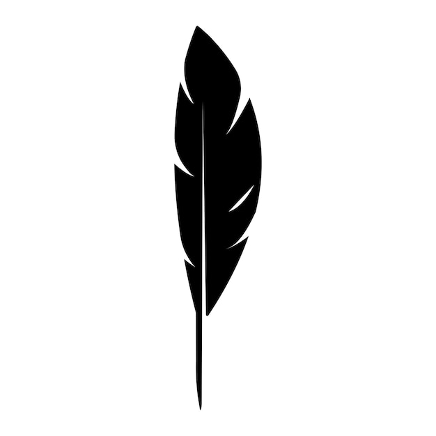 Plantilla de vector de logotipo de ilustración de pluma