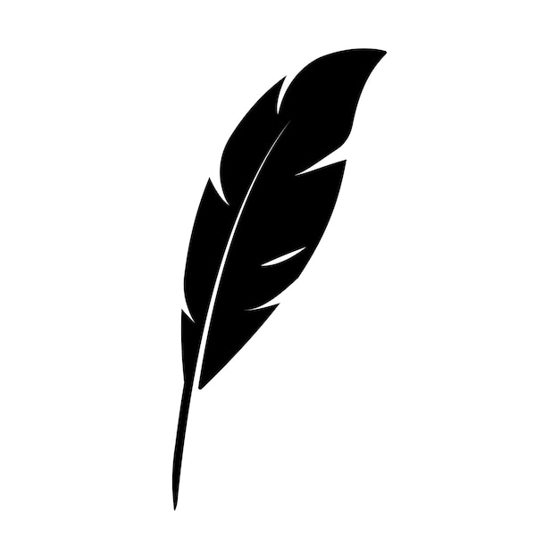 Plantilla de vector de logotipo de ilustración de pluma