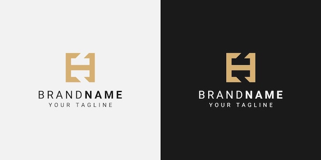 Plantilla de vector de logotipo de letra h plana, diseño de logotipo minimalista y creativo de letra h para su negocio