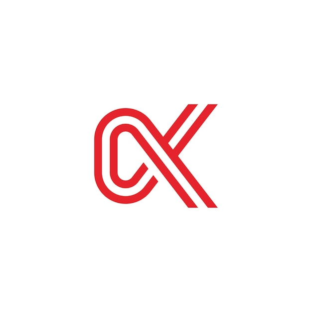 Plantilla de vector de logotipo de letra k Diseño de logotipo inicial de letra k creativa