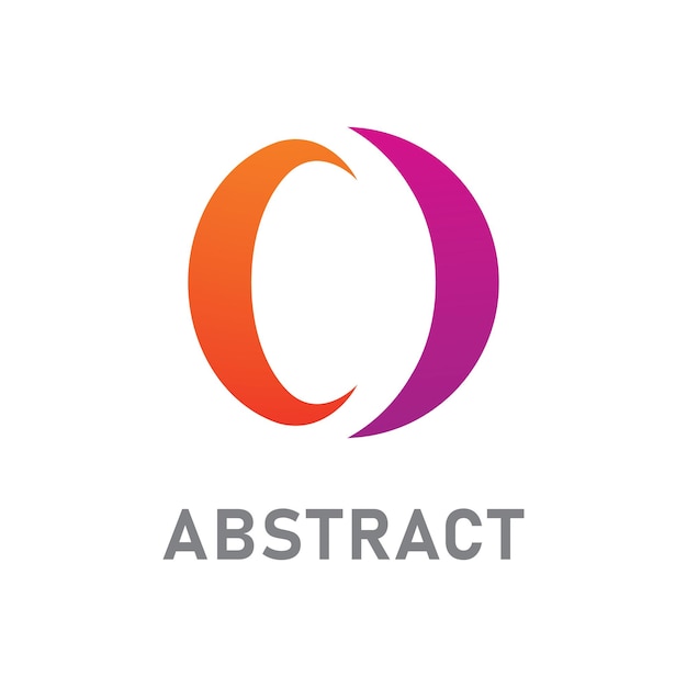 Plantilla de vector de logotipo de letra O Diseño de logotipo inicial de letra O creativa
