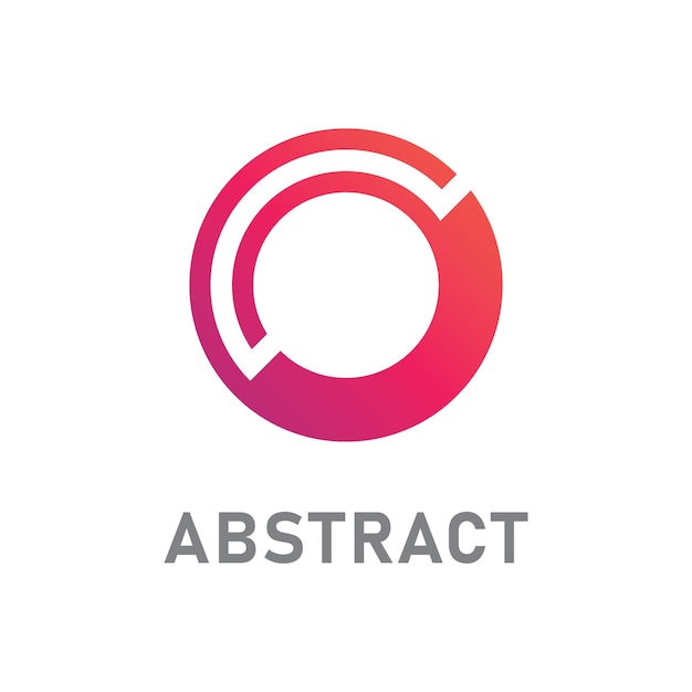 Plantilla de vector de logotipo de letra O Diseño de logotipo inicial de letra O creativa