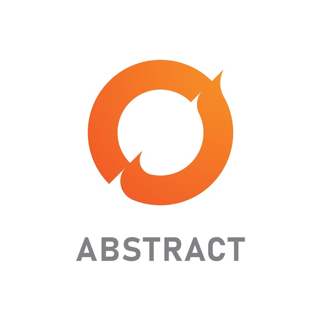 Plantilla de vector de logotipo de letra O Diseño de logotipo inicial de letra O creativa