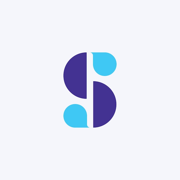 Plantilla de vector de logotipo de letra S Diseño de logotipo inicial de letra S creativa