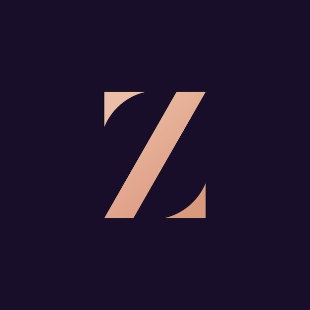Plantilla de vector de logotipo de letra Z Diseño de logotipo inicial de letra Z creativa