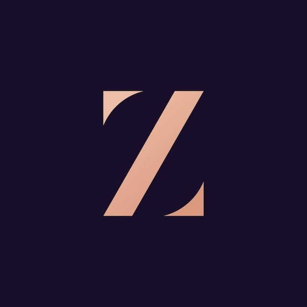 Plantilla de vector de logotipo de letra z diseño de logotipo inicial de letra z creativa