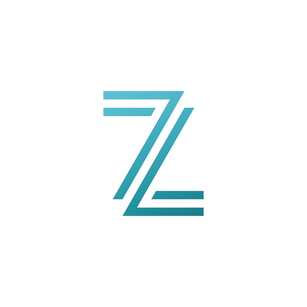 Plantilla de vector de logotipo de letra Z Diseño de logotipo inicial de letra Z creativa