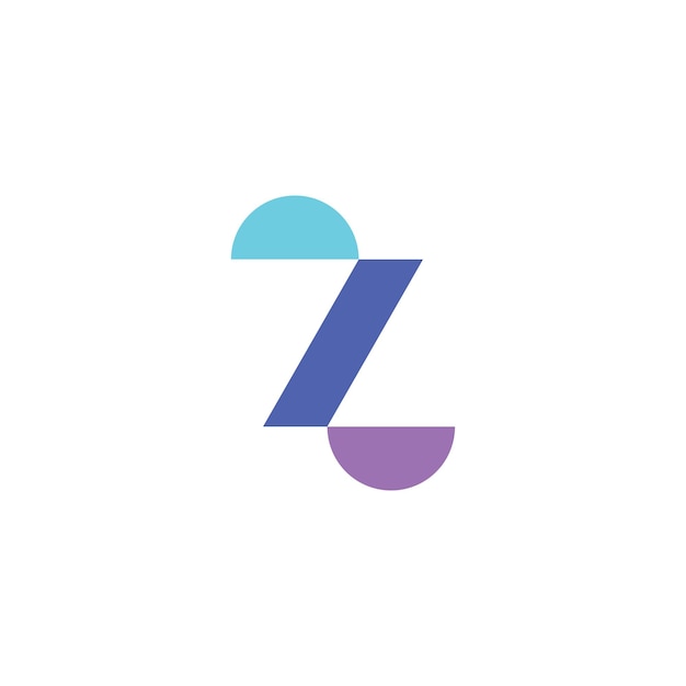 Plantilla de vector de logotipo de letra Z Diseño de logotipo inicial de letra Z creativa