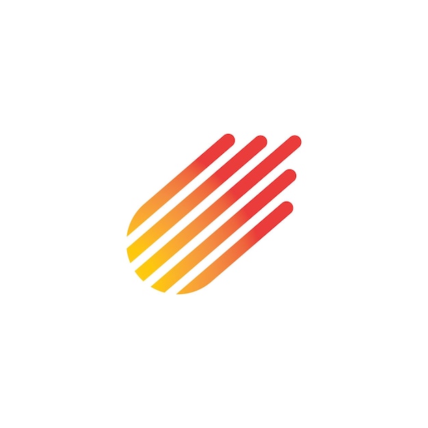 Plantilla de vector de logotipo de meteorito