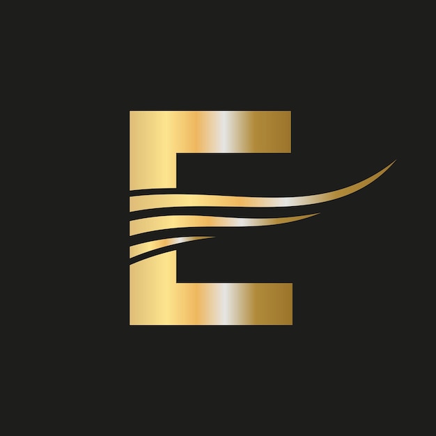 Plantilla de vector de logotipo de monograma de logotipo EE de letra moderna combinada con identidad de moda de lujo