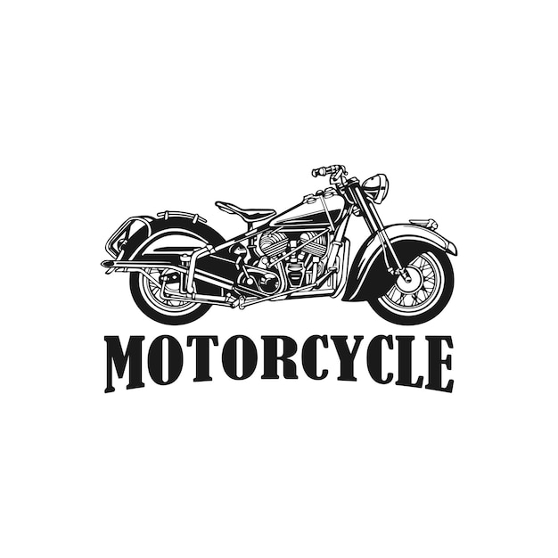 Plantilla de vector de logotipo de motocicleta