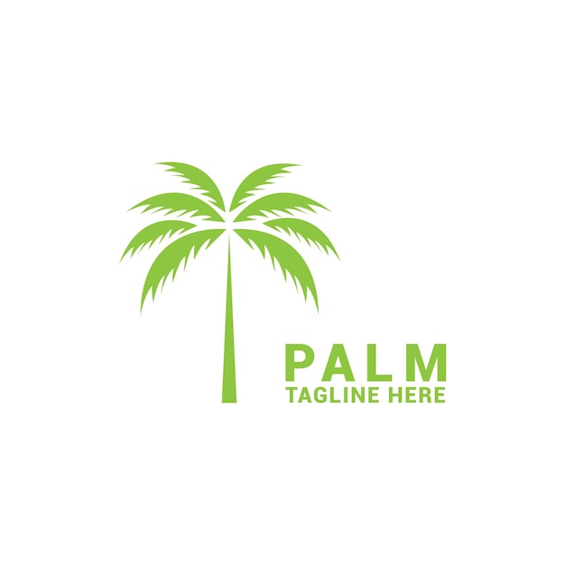 plantilla de vector de logotipo de palma