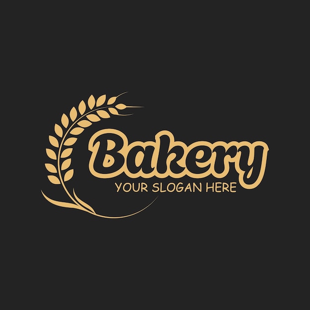Plantilla de vector de logotipo de panadería