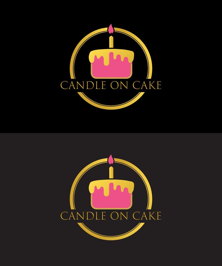 Plantilla de vector de logotipo de pastel de chocolate creativo