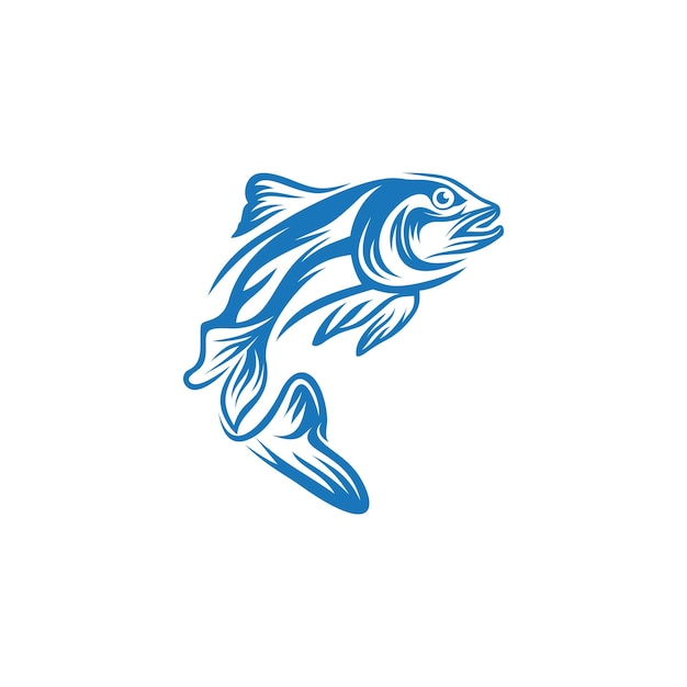 Plantilla de vector de logotipo de pescado