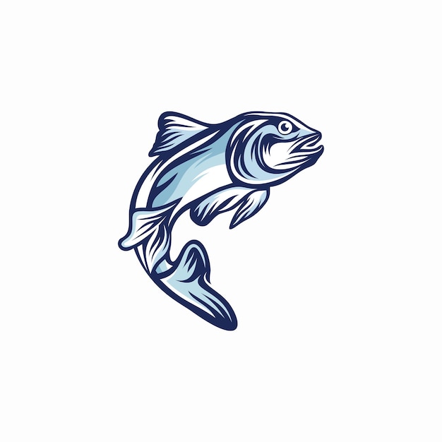 Plantilla de vector de logotipo de pescado