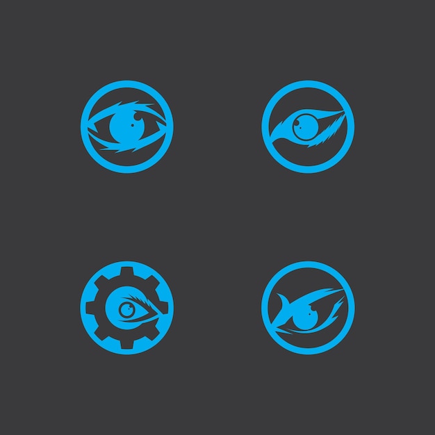Plantilla de vector de logotipo de salud de cuidado de ojos