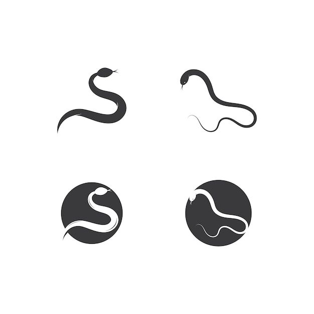 Plantilla de vector de logotipo de serpiente