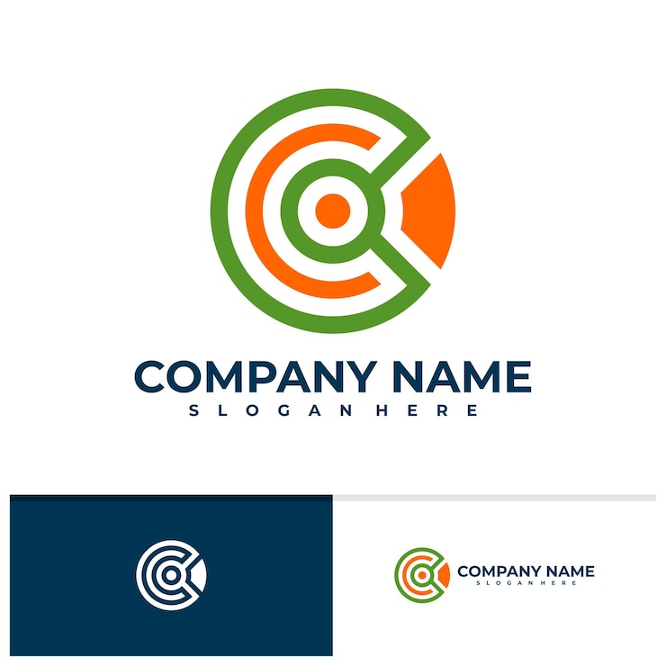 Vector plantilla de vector de logotipo tech c conceptos de diseño de logotipo creative tech c