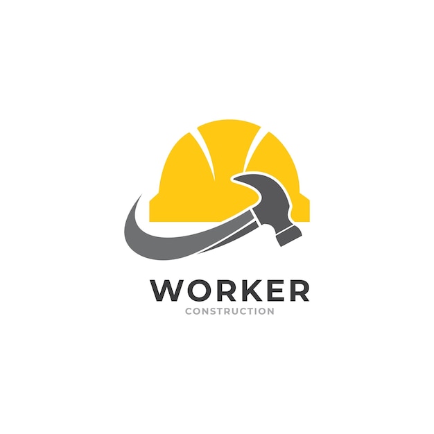 Plantilla de vector de logotipo de trabajador