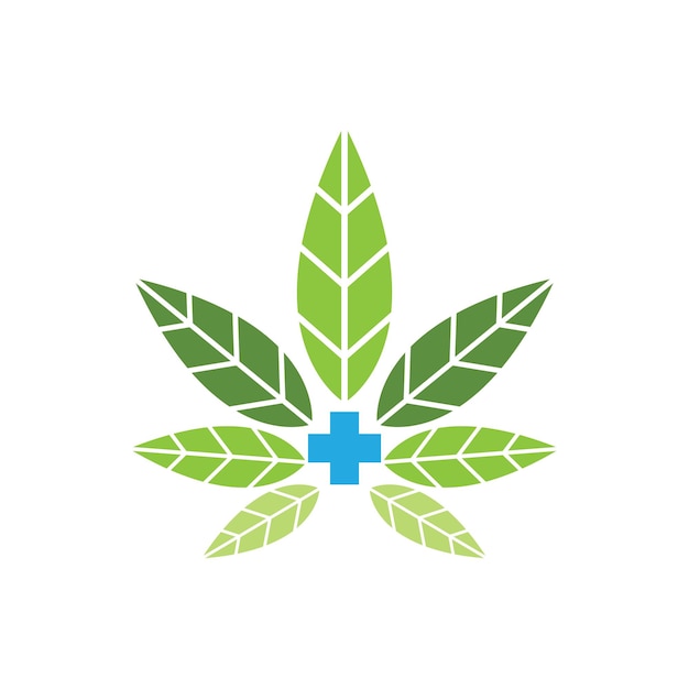 plantilla del vector de la marihuana