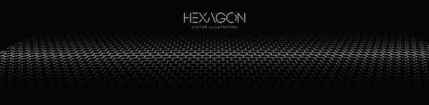 Plantilla de vector de onda hexagonal Fondo geométrico gráfico 3d moderno Fondo abstracto de flujo web de tecnología digital EPS 10