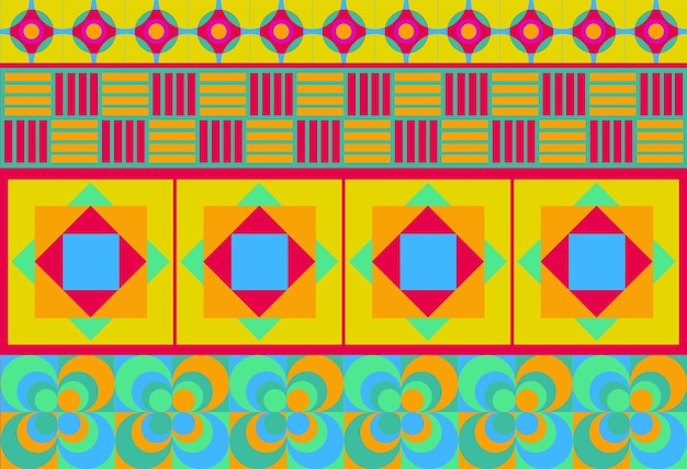 Plantilla de vector de papel tapiz de fondo de patrón de color geométrico de rayas