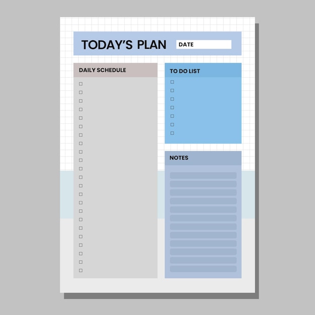 Plantilla de vector de plan mínimo today39s