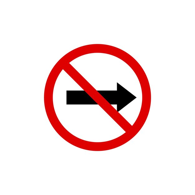 Plantilla de vector de señal de tráfico de señal de tráfico de círculo
