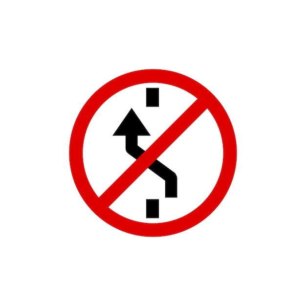 Plantilla de vector de señal de tráfico de señal de tráfico de círculo
