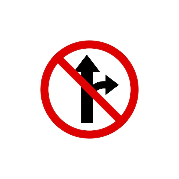 Plantilla de vector de señal de tráfico de señal de tráfico de círculo