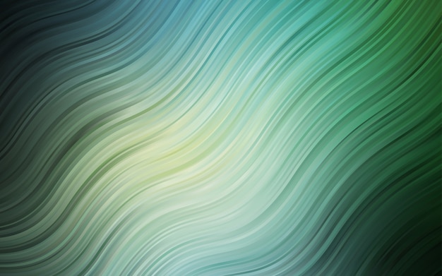 Plantilla de vector verde azul claro con formas de lava