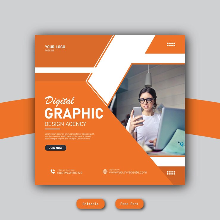 Plantilla de vectores de banners de redes sociales y banners corporativos